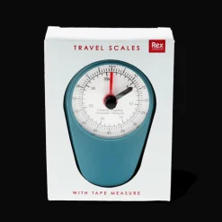 Travel scales with tape measure - Petrol blue