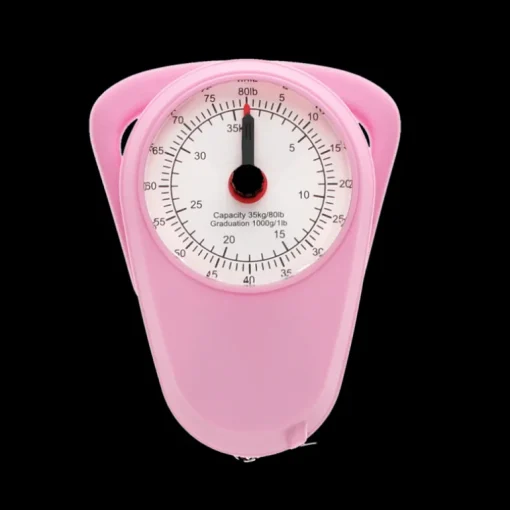 Travel scales with tape measure - Pink