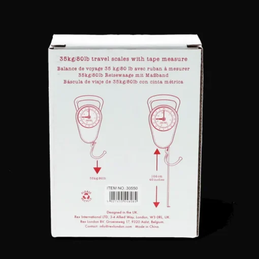 Travel scales with tape measure - Petrol blue