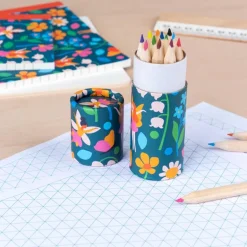 Tube of colouring pencils - Fairies in the Garden