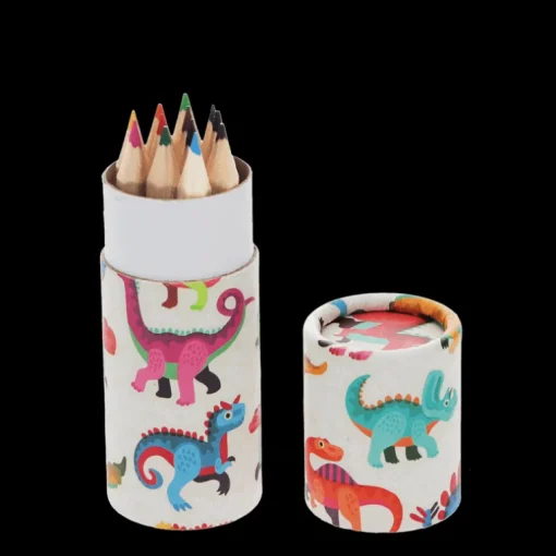 Tube of colouring pencils - Baby Dinos