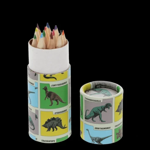 Tube of colouring pencils - Prehistoric Land