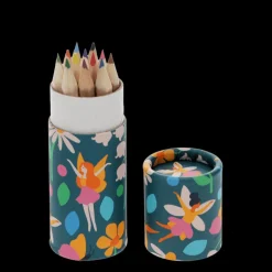 Tube of colouring pencils - Fairies in the Garden