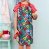 Wipeable cotton children's apron - Ladybird