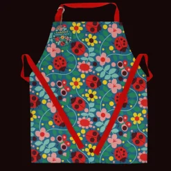Wipeable cotton children's apron - Ladybird