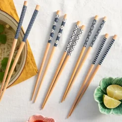 Wooden chopsticks (pack of 5 pairs) - Wagara patterns