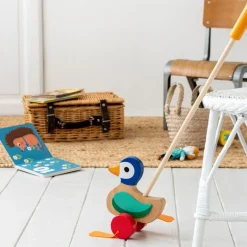 Wooden push along toy - Duck