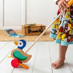 Wooden push along toy - Duck