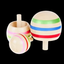 Wooden spinning tops (set of 3)