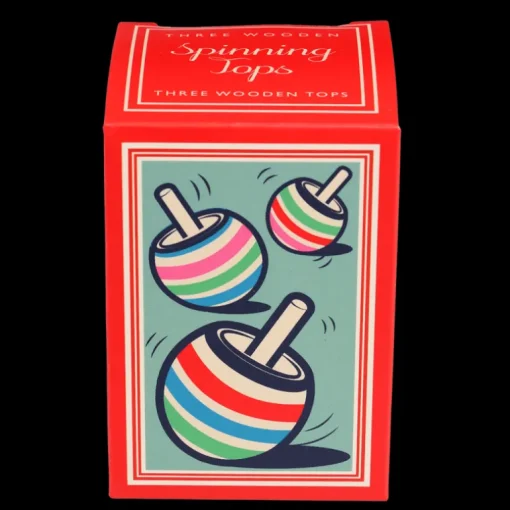 Wooden spinning tops (set of 3)