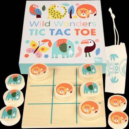 Wooden tic-tac-toe - Wild Wonders