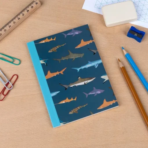 A6 notebook - Sharks