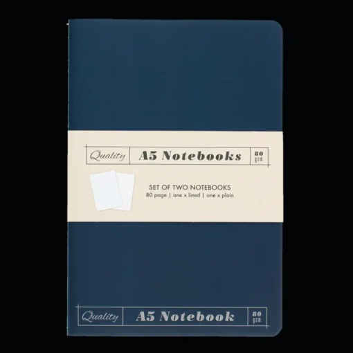 A5 notebooks (set of 2) - Orange & blue