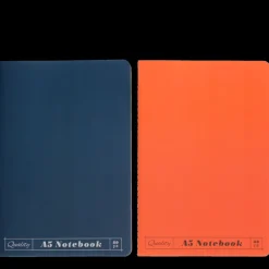 A5 notebooks (set of 2) - Orange & blue