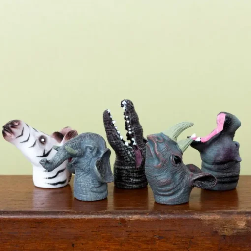Animal finger puppets (set of 5) - Safari