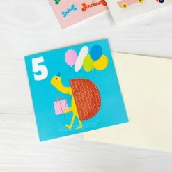 Birthday card - Tortoise FIVE
