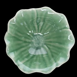 Ceramic flower bowl 13cm - Green