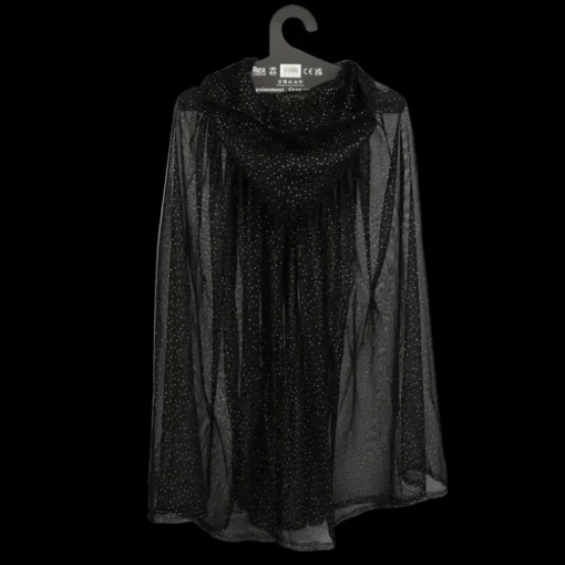 Children's glitter cape - Black