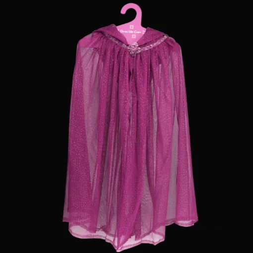 Children's glitter cape - Dark pink