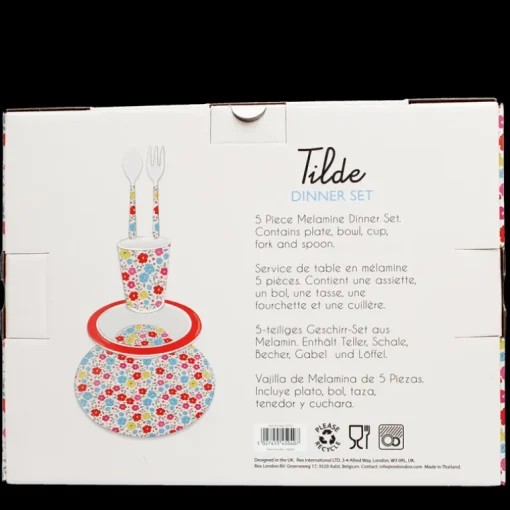 Children's melamine dinner set (5 pieces) - Tilde