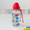Children's water bottle with straw 500ml - Road Trip