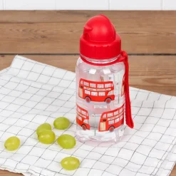 Children's water bottle with straw 500ml - TfL Routemaster Bus