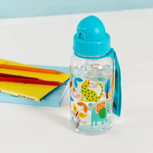 Children's water bottle with straw 500ml - Wild Wonders