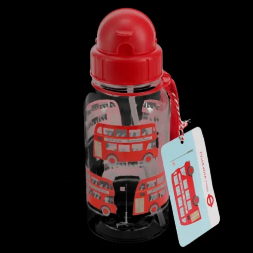 Children's water bottle with straw 500ml - TfL Routemaster Bus