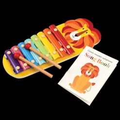 Children's xylophone with song book - Charlie the Lion