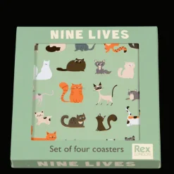 Coasters (set of 4) - Nine Lives