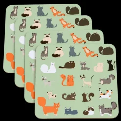Coasters (set of 4) - Nine Lives