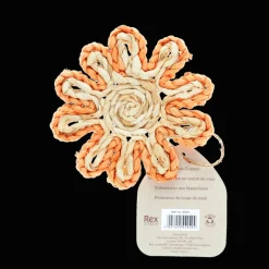 Corn husk coaster - Orange