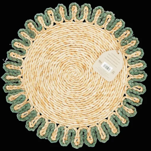 Corn husk placemat - Blue