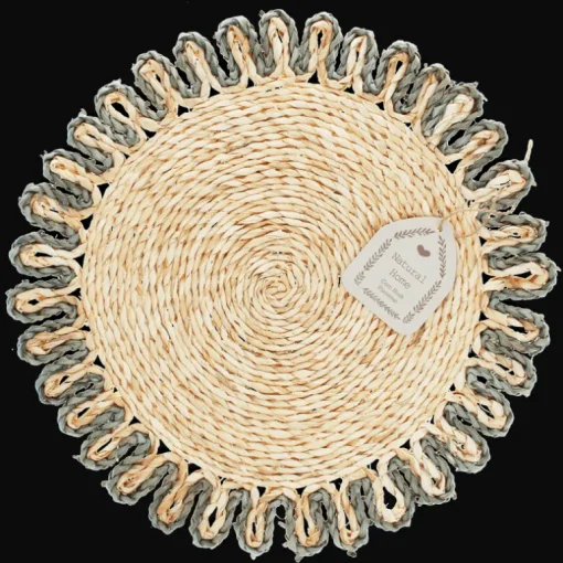 Corn husk placemat - Grey