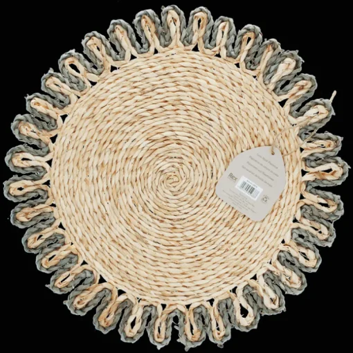 Corn husk placemat - Grey