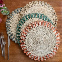 Corn husk placemat - Grey