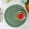 Crochet placemat - Green