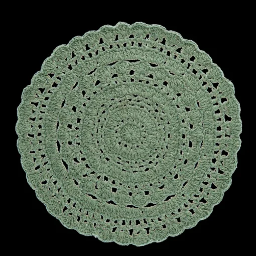 Crochet placemat - Green