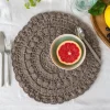 Crochet placemat - Grey