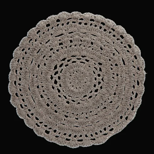 Crochet placemat - Grey