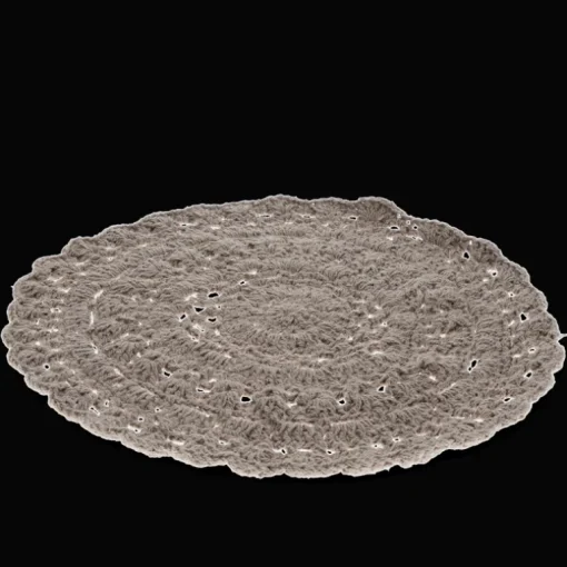 Crochet placemat - Grey
