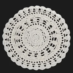 Crochet placemat - Ivory