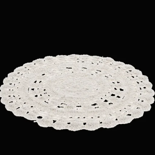 Crochet placemat - Ivory