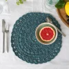 Crochet placemat - Teal
