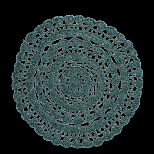 Crochet placemat - Teal