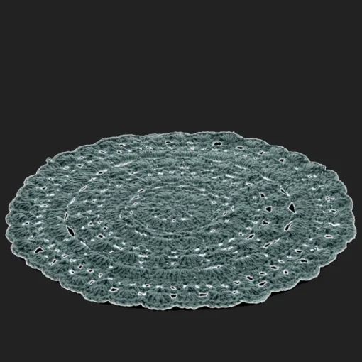 Crochet placemat - Teal
