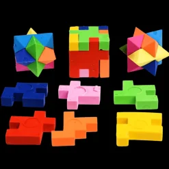 3D puzzle erasers (set of 4) - Wild Bear