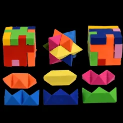 3D puzzle erasers (set of 4) - Wild Bear