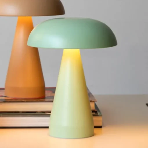 Dimmable mushroom touch lamp - Mint green