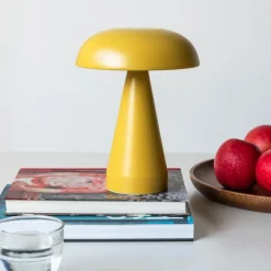 Dimmable mushroom touch lamp - Mustard yellow